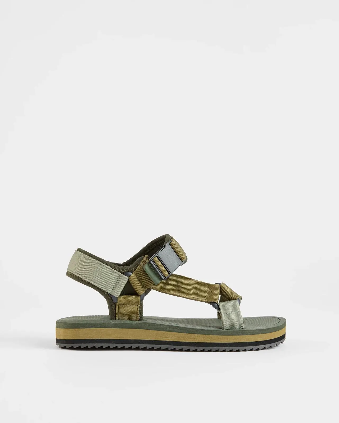 Mens Adjustable Sandal - Khaki