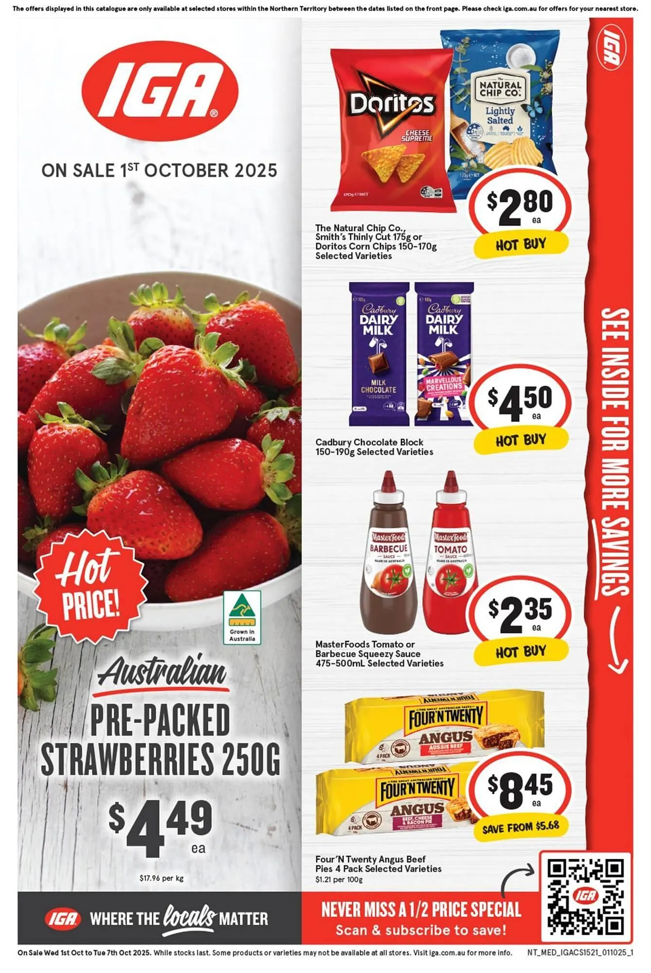 IGA catalogue - Catalogue valid from 1 October to 7 October 2025 - page 1