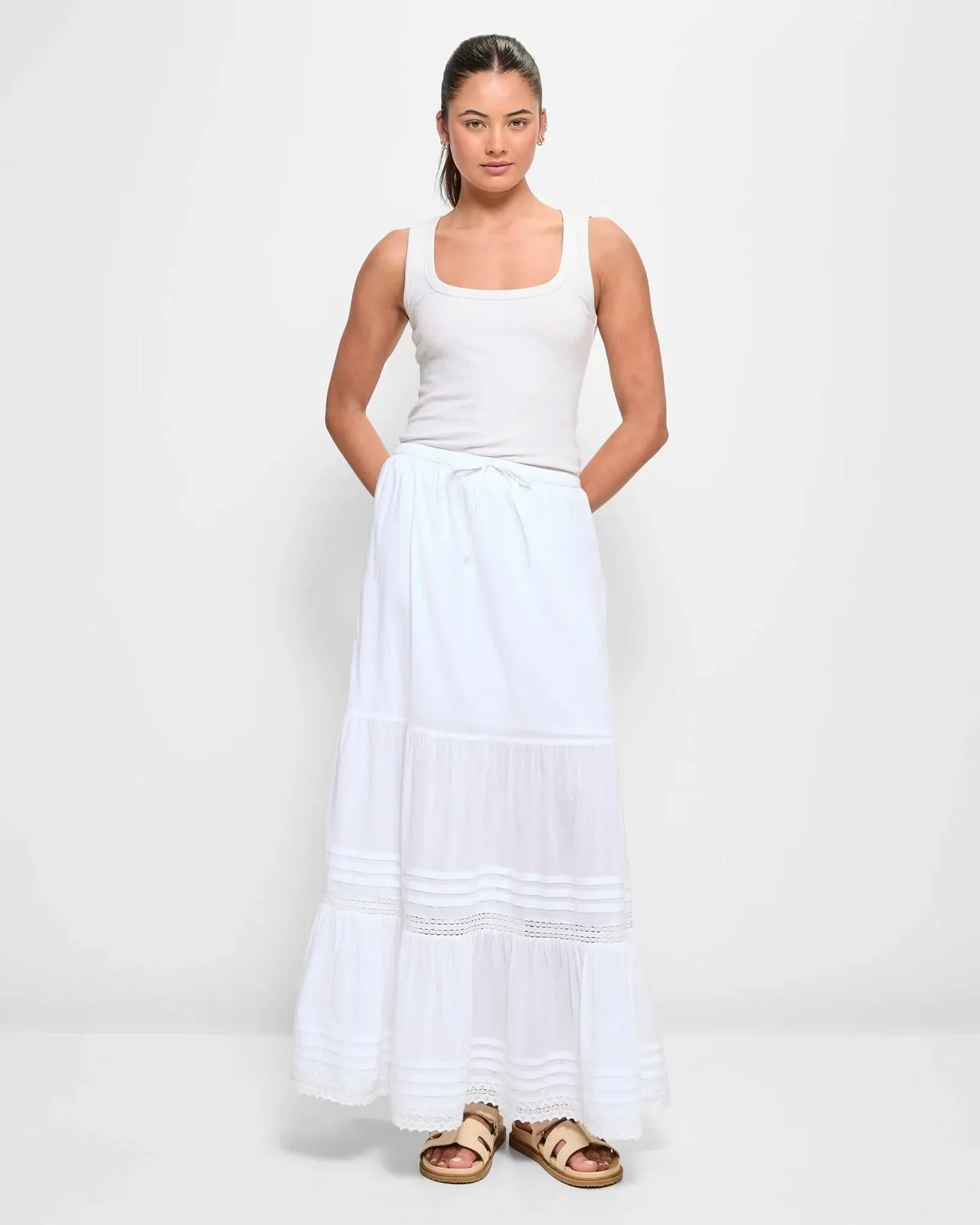 Tiered Maxi Skirt - Lily Loves