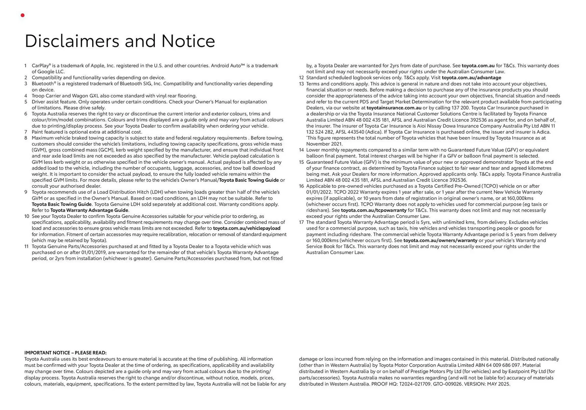 Toyota catalogue - Catalogue valid from 20 June to 20 June 2026 - page 22