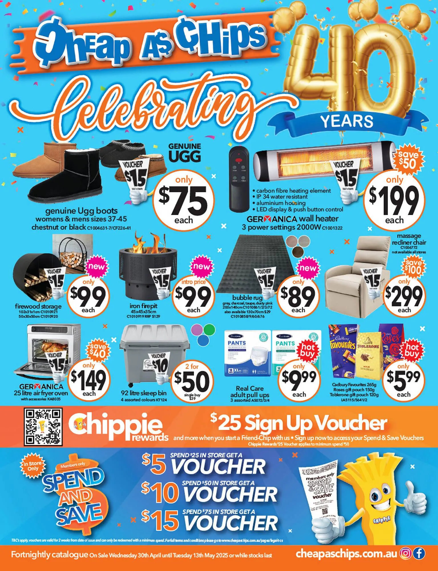 Cheap as Chips catalogue - Catalogue valid from 30 April to 13 May 2025 - page 1