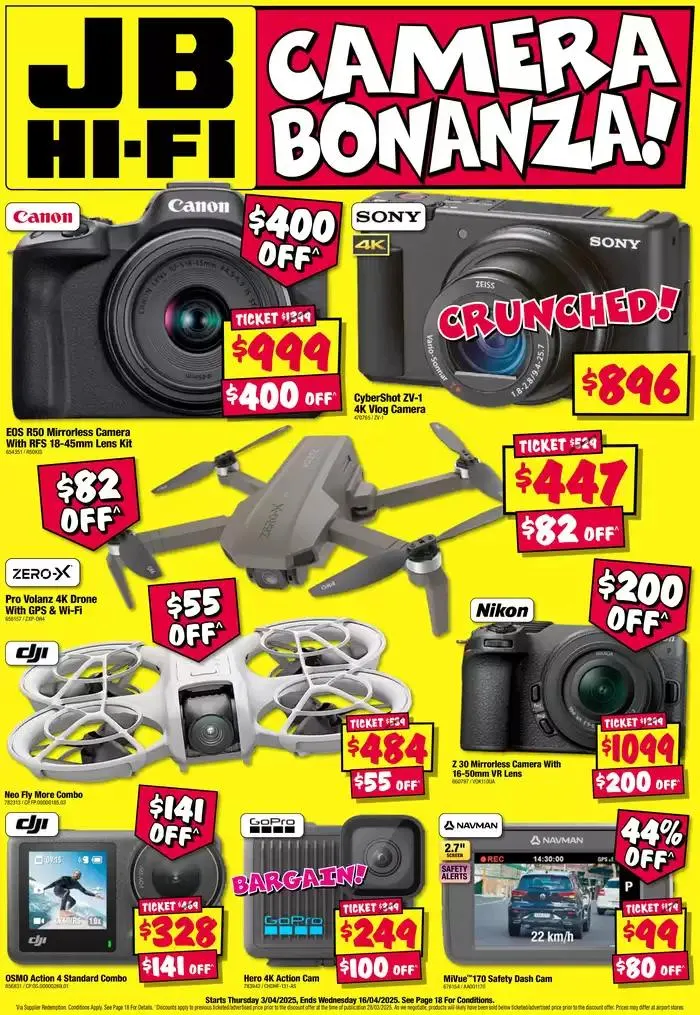 Camera Bonanza! - Catalogue valid from 3 April to 16 April 2025 - page 1