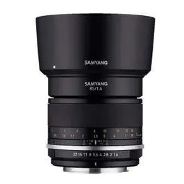 SAMYANG 85mm f/1.4 Renewal UMC II Canon EF Full Frame, De-Clicked & Weather Sealed