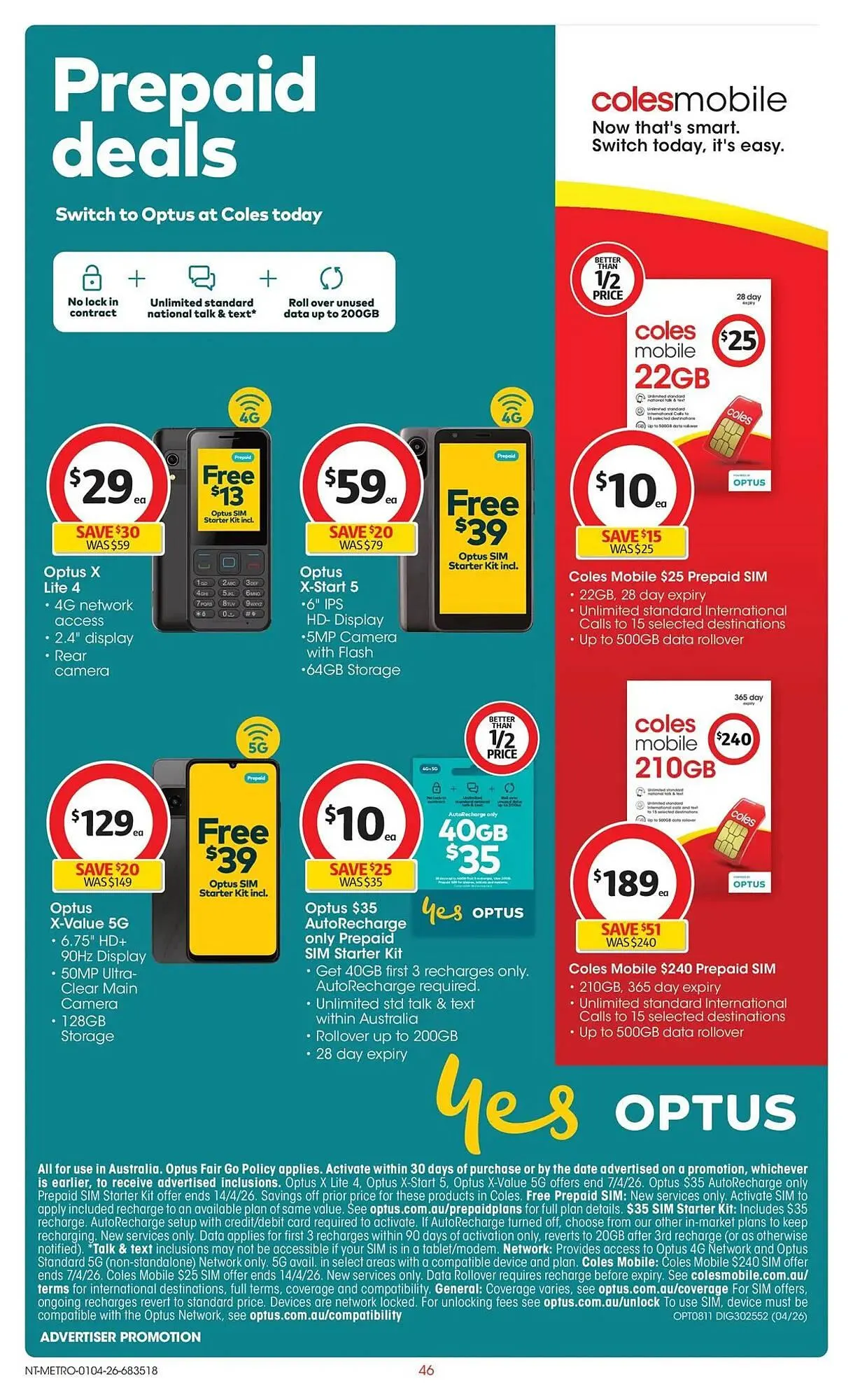 Coles catalogue - Catalogue valid from 31 March to 7 April 2026 - page 46