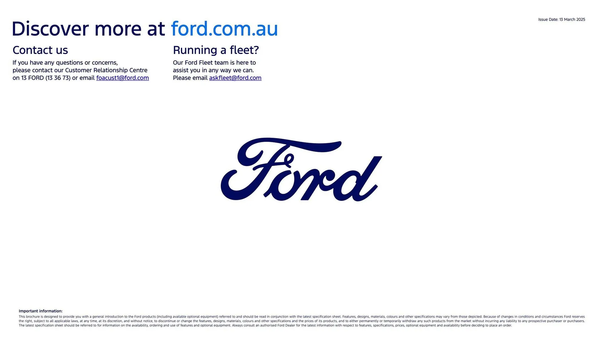 Ford catalogue - Catalogue valid from 7 August to 7 August 2026 - page 5