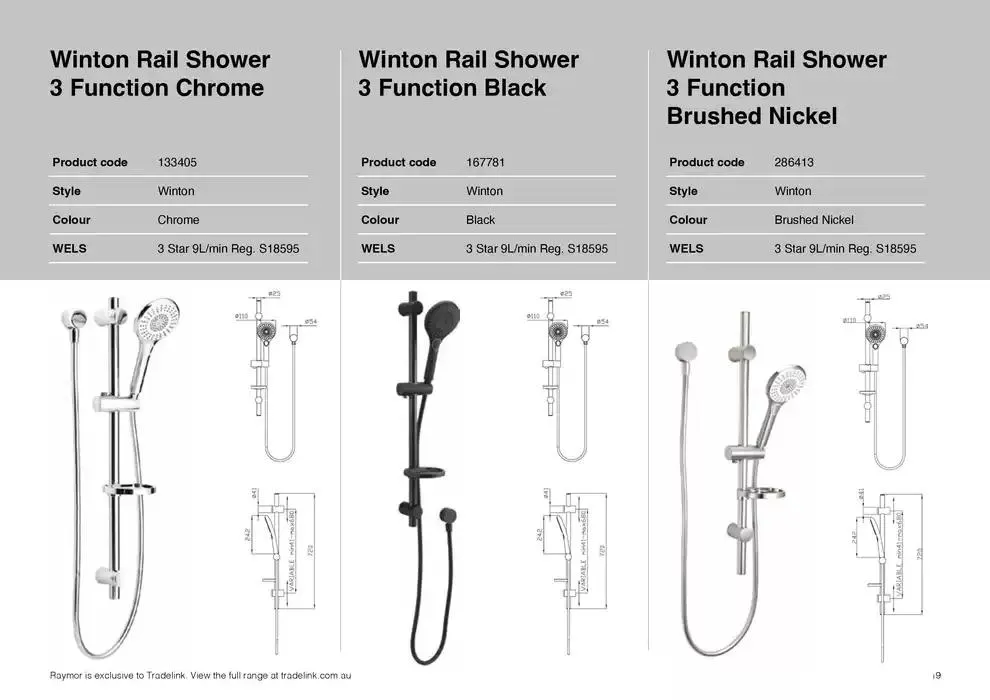 Raymor Brochure Showers 2025 - Catalogue valid from 24 December to 31 January 2025 - page 19