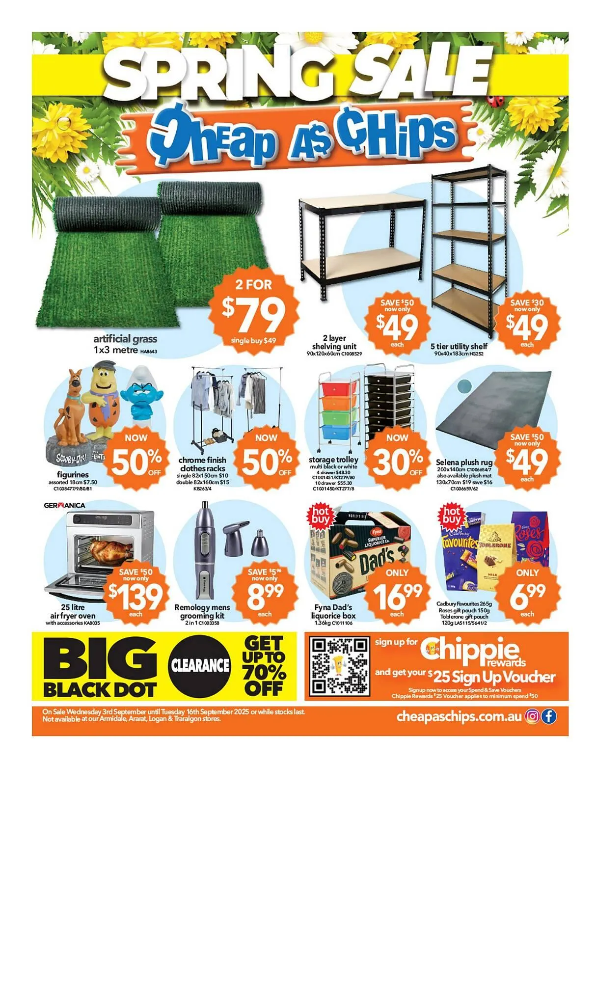 Cheap as Chips catalogue - Catalogue valid from 3 September to 16 September 2025 - page 1