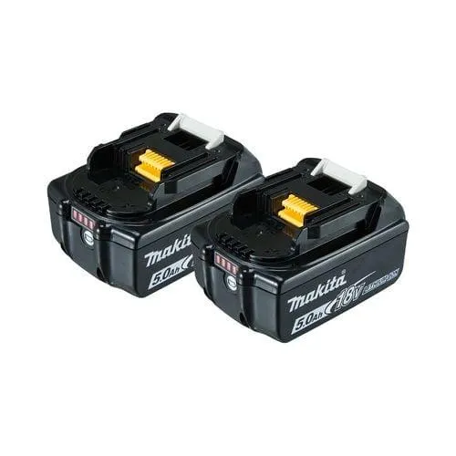Makita 18V 5.0Ah Battery - Twin Pack