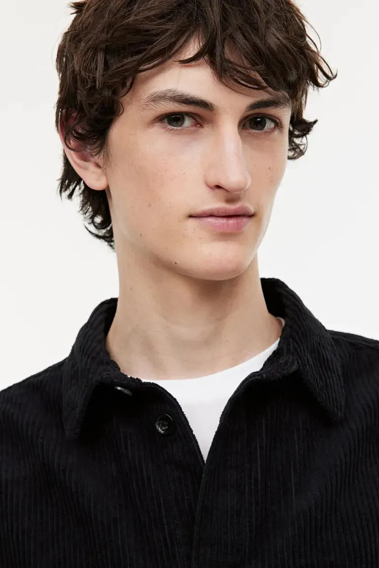 Relaxed Fit Corduroy Shirt Jacket