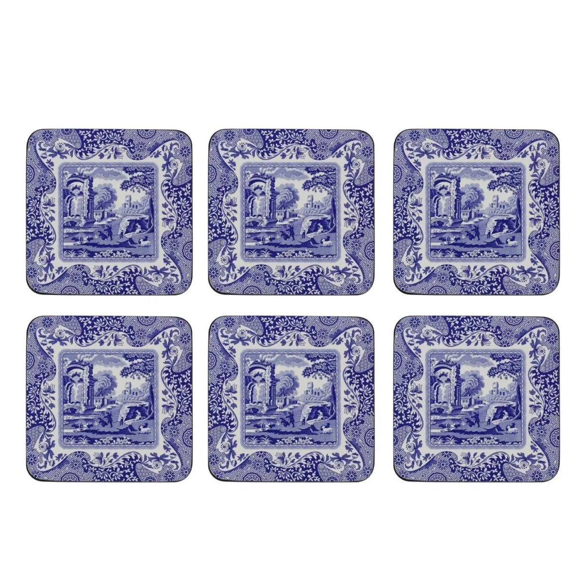 Pimpernel Blue Italian Coasters Set of 6