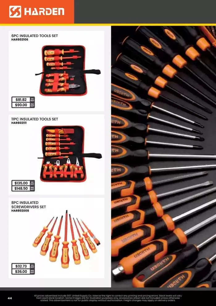  Tool Centre McKinnon APR-JUN 25 - Catalogue valid from 1 April to 30 June 2025 - page 44