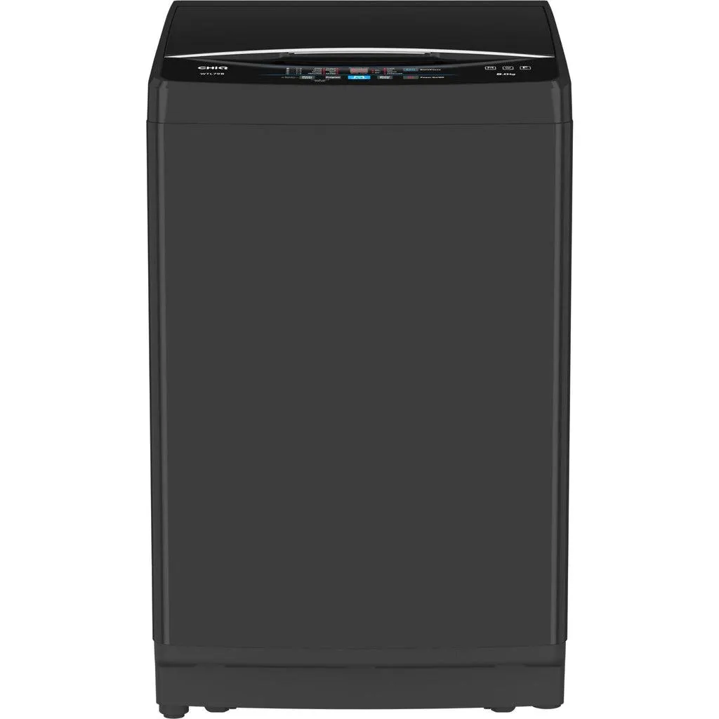 CHiQ WTL79B 8kg Top Load Washing Machine (Black)