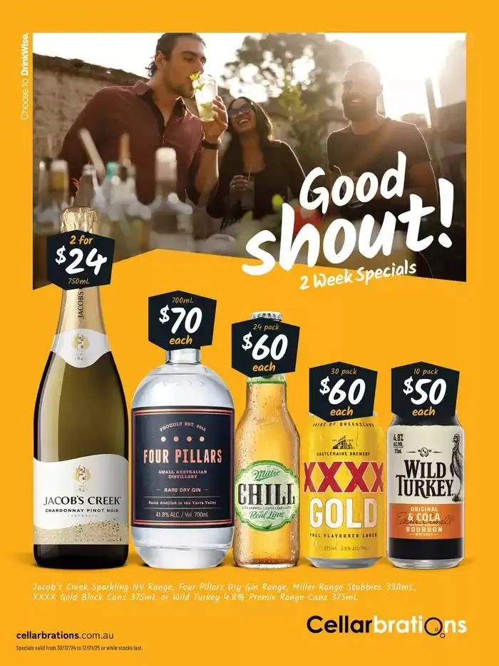 Good Shout! 30/12 - Catalogue valid from 30 December to 12 January 2025 - page 1