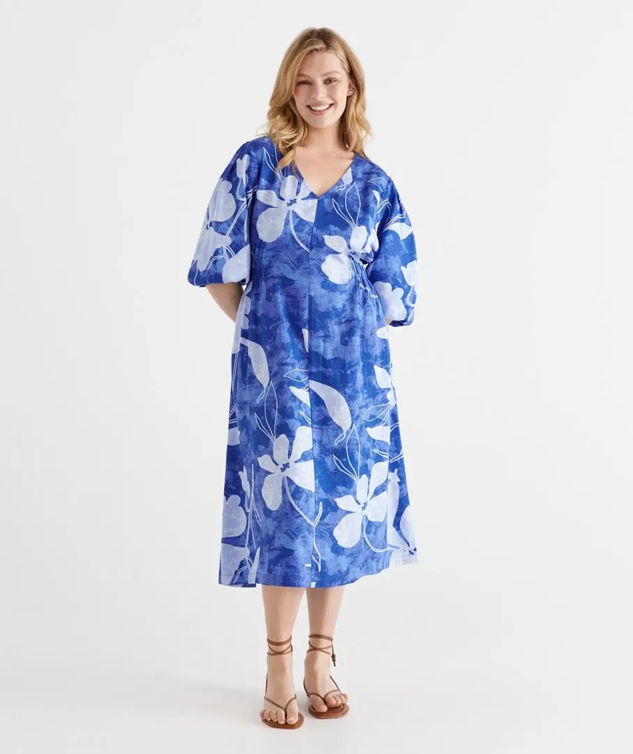 Iris Two Tone V Neck Dress