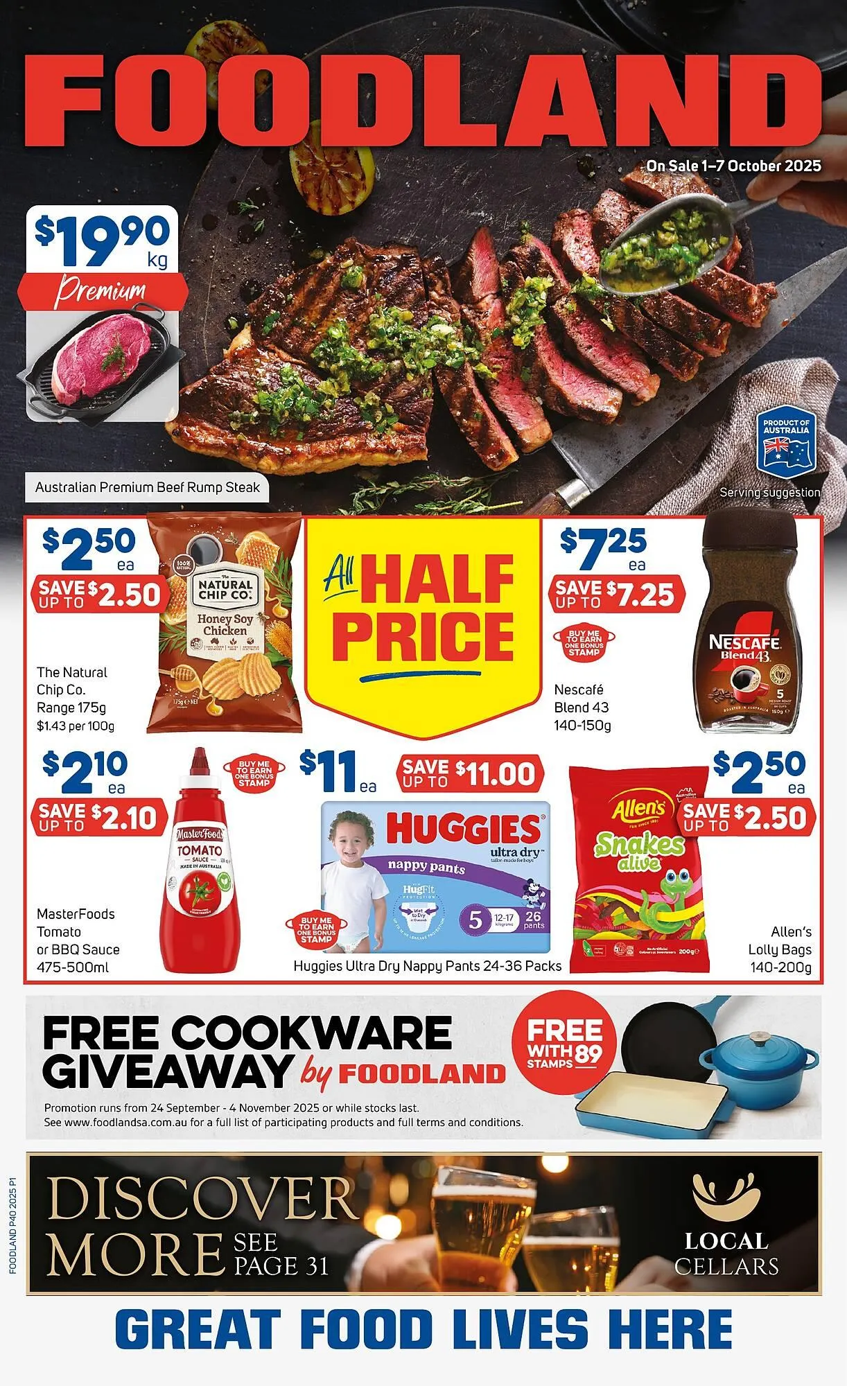 Foodland catalogue - Catalogue valid from 1 October to 7 October 2025 - page 1