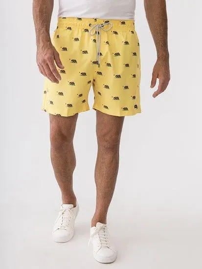 Mens Swim Shorts Yellow