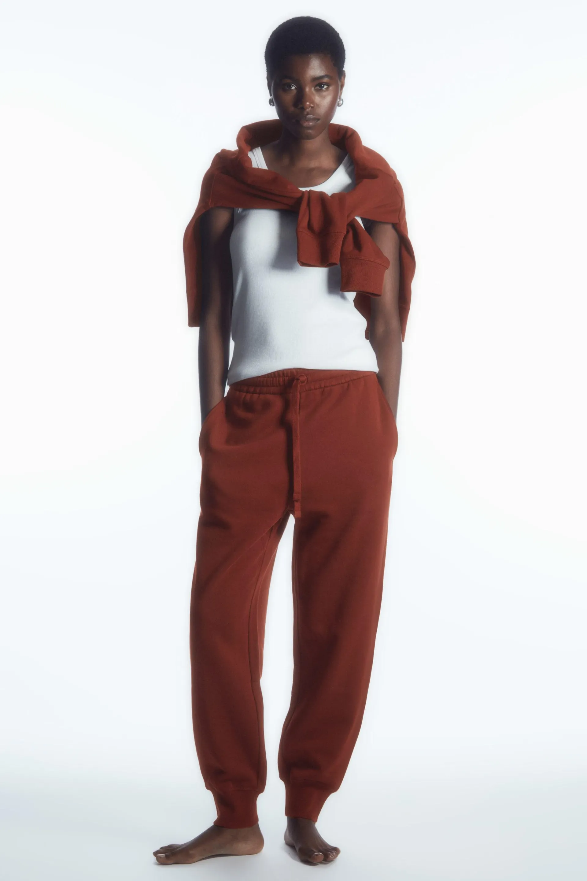 SLIM-LEG ELASTICATED JOGGERS