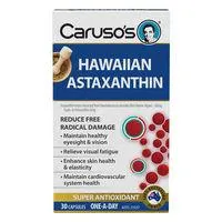 Carusos Hawaiian Astaxanthin Capsules 30