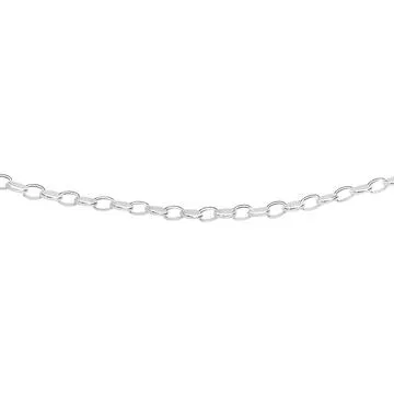 Sterling Silver 50cm Oval Belcher Chain
