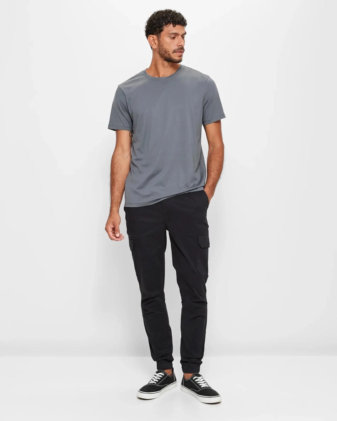 Cargo Jogger Pants - Black