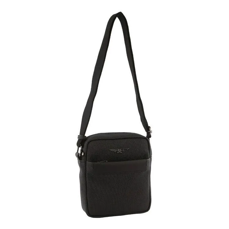 Police Wings Men's Compact Stylish Crossbody Bag Black