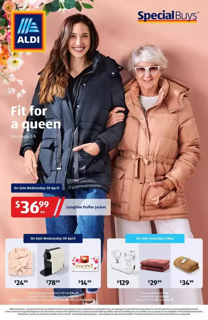 ALDI Special Buys - Catalogue valid from 30 April to 6 May 2025 - page 1