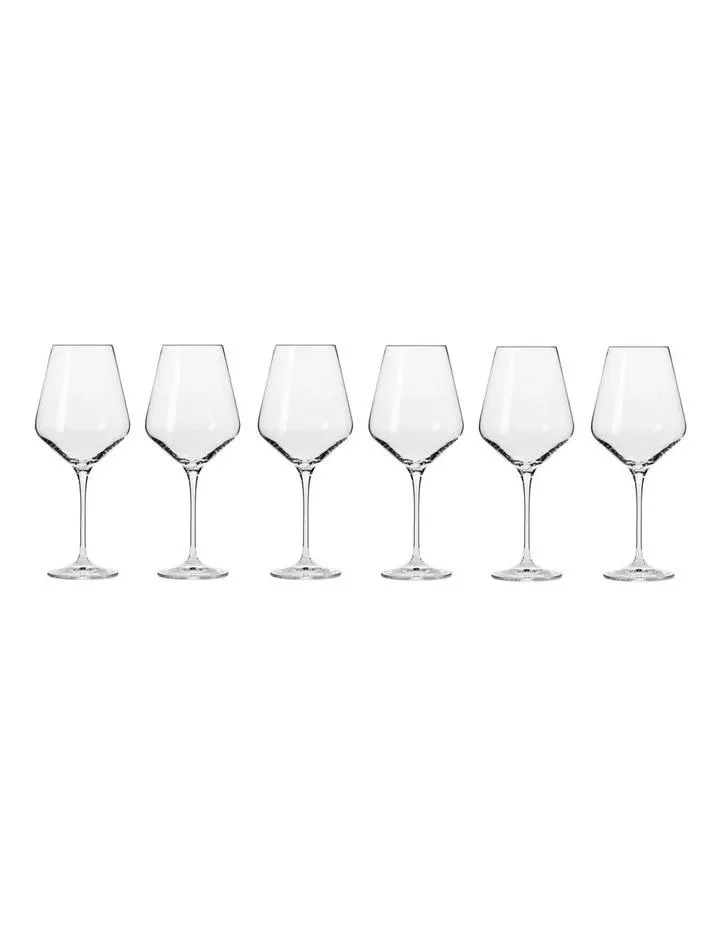 Avant Garde Wine Glass Gift Boxed 6 Piece 550ml in Clear