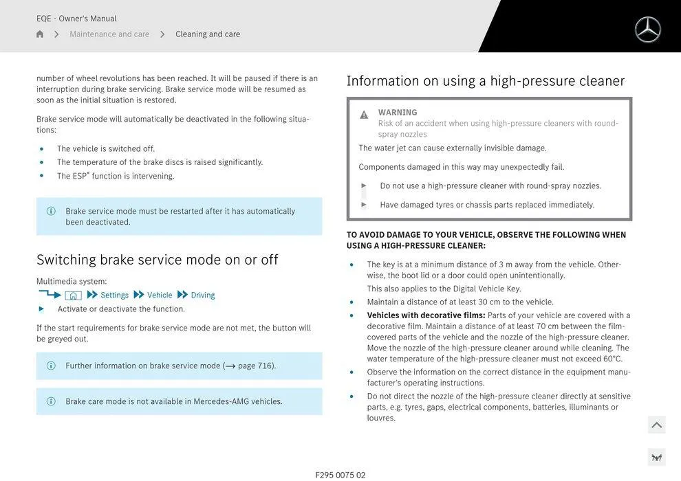 EQE Sedan - Catalogue valid from 11 September to 11 September 2025 - page 717