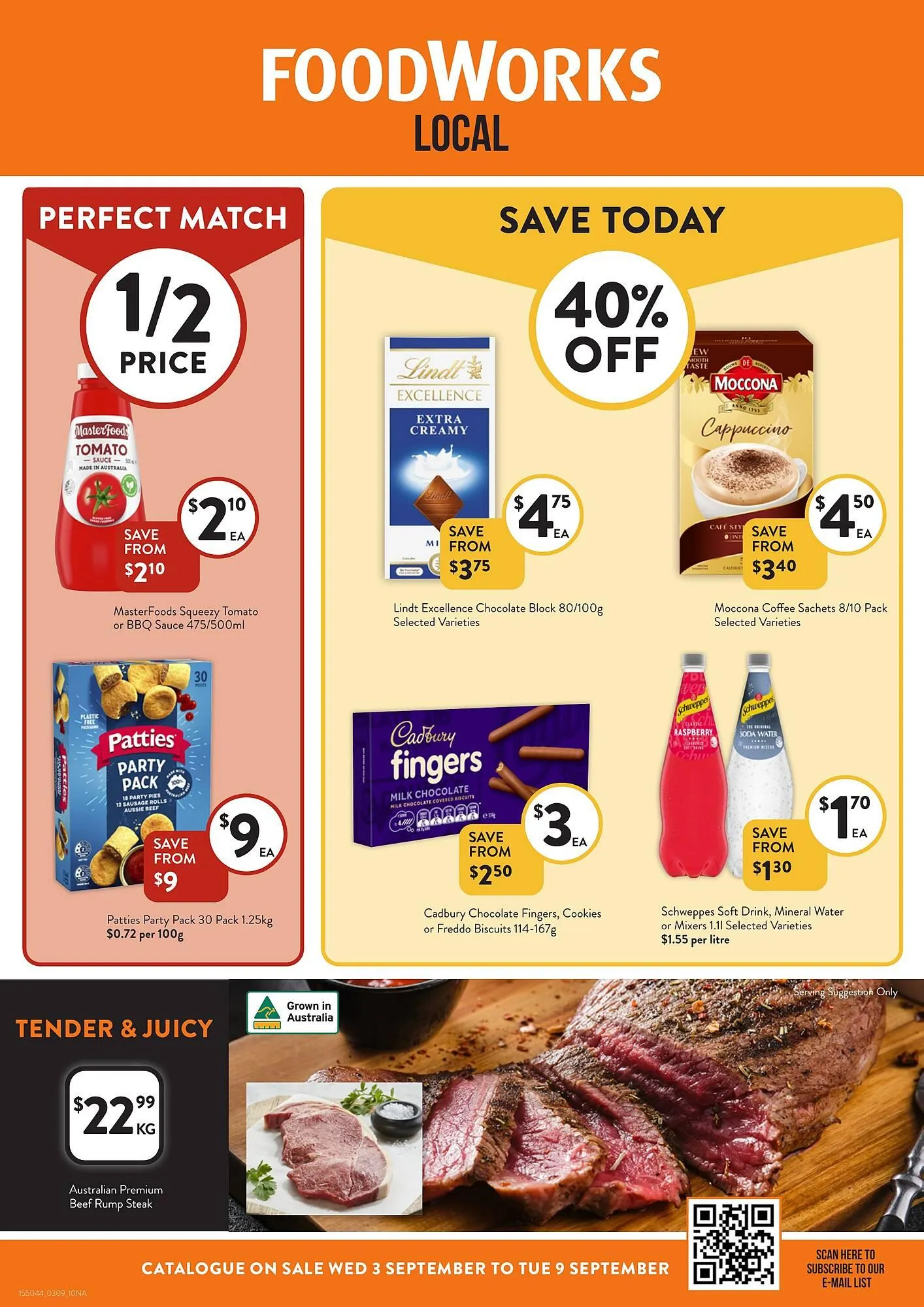 Foodworks catalogue - Catalogue valid from 3 September to 9 September 2025 - page 1