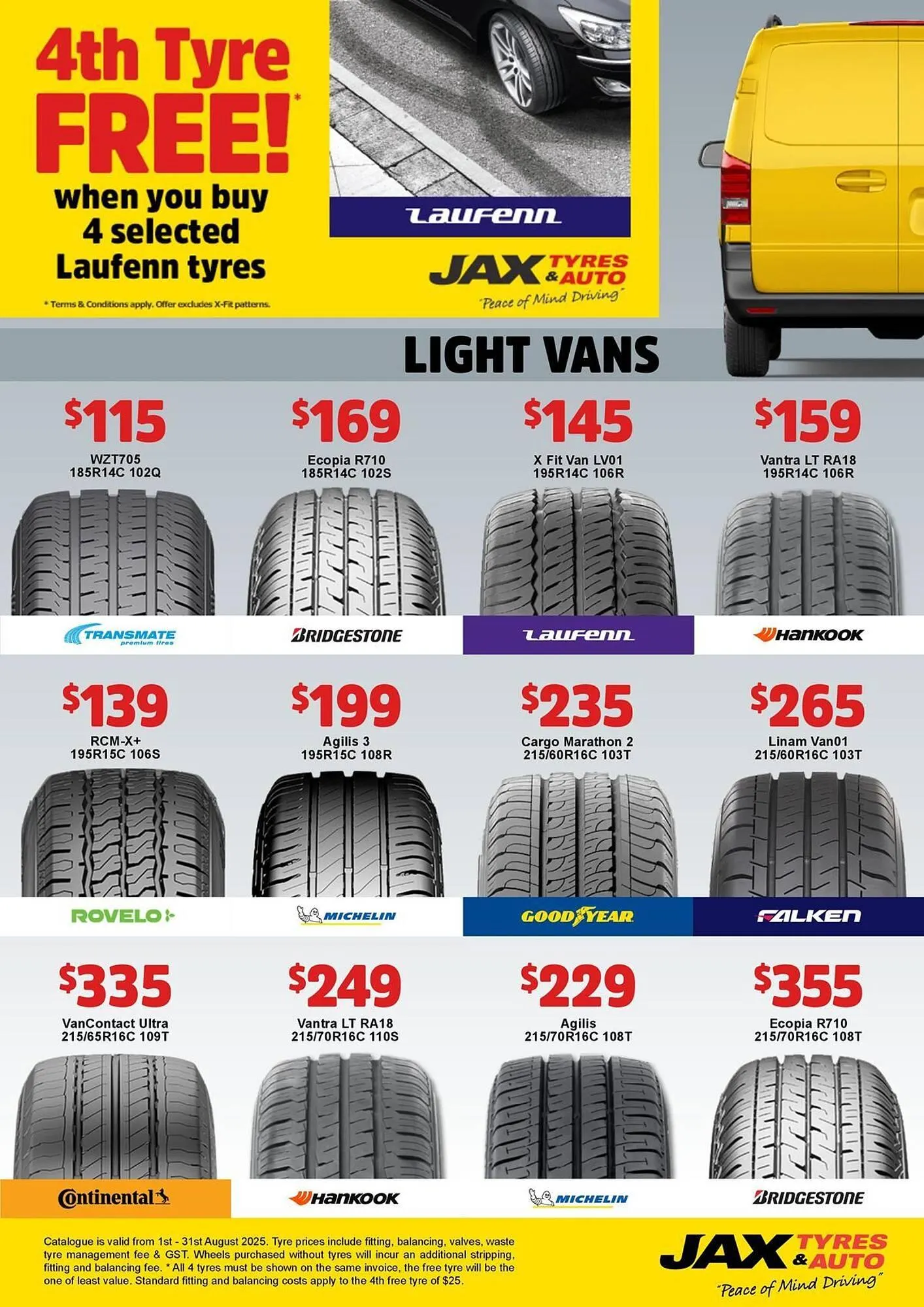 Jax Tyres catalogue - Catalogue valid from 1 August to 31 August 2025 - page 7