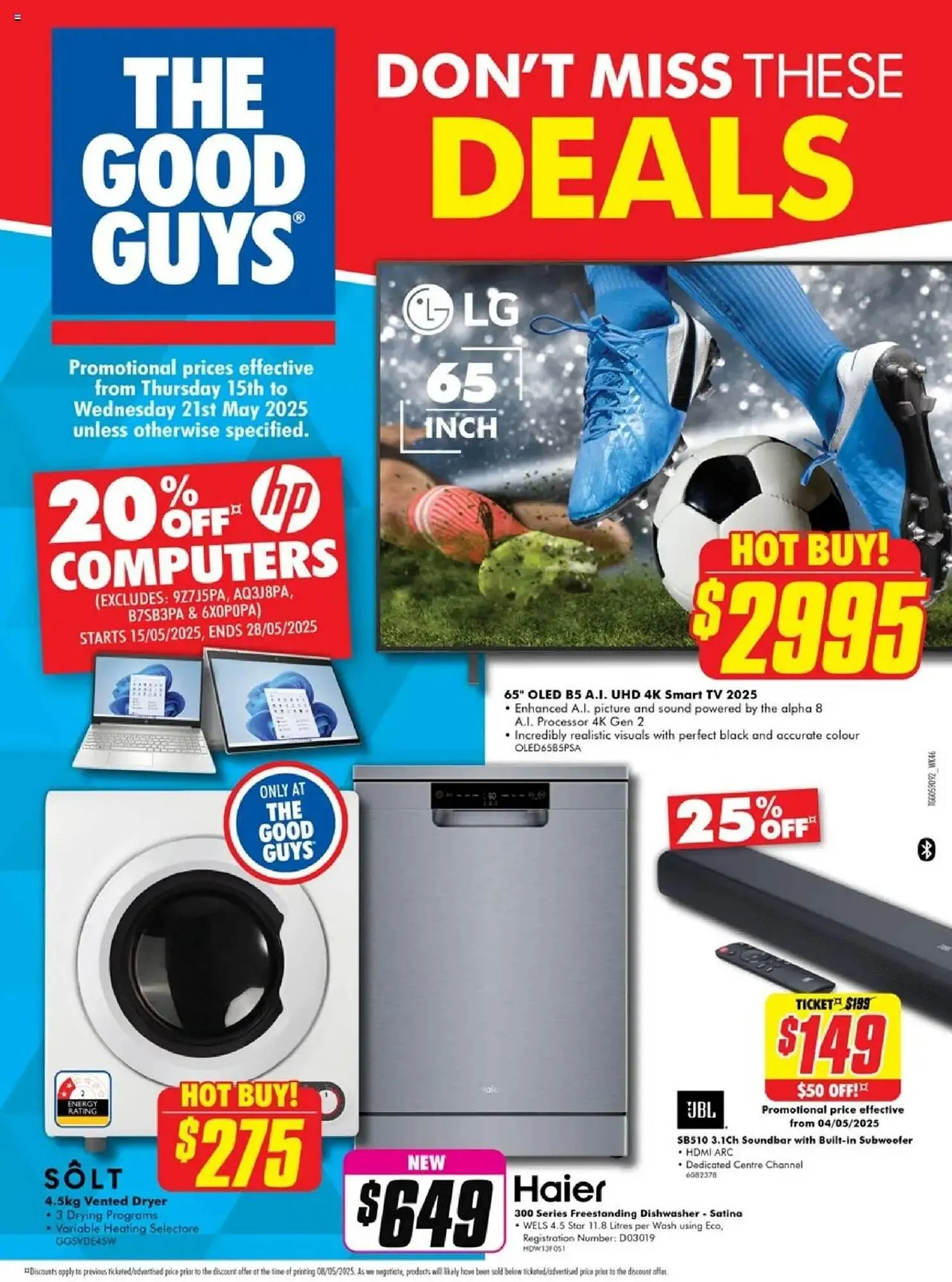 The Good Guys catalogue - Catalogue valid from 14 May to 21 May 2025 - page 1