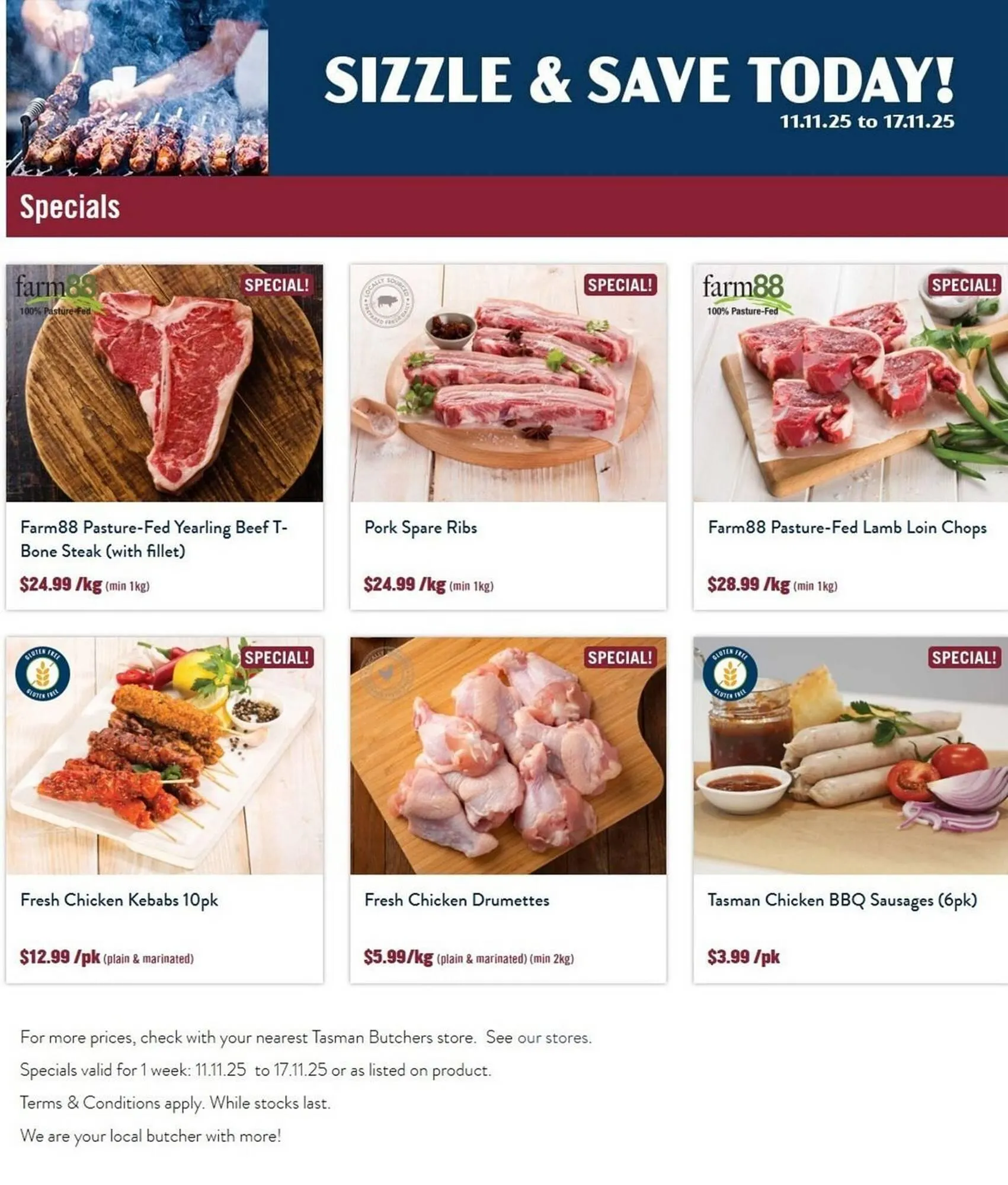 Tasman Butchers catalogue - Catalogue valid from 11 November to 17 November 2025 - page 1