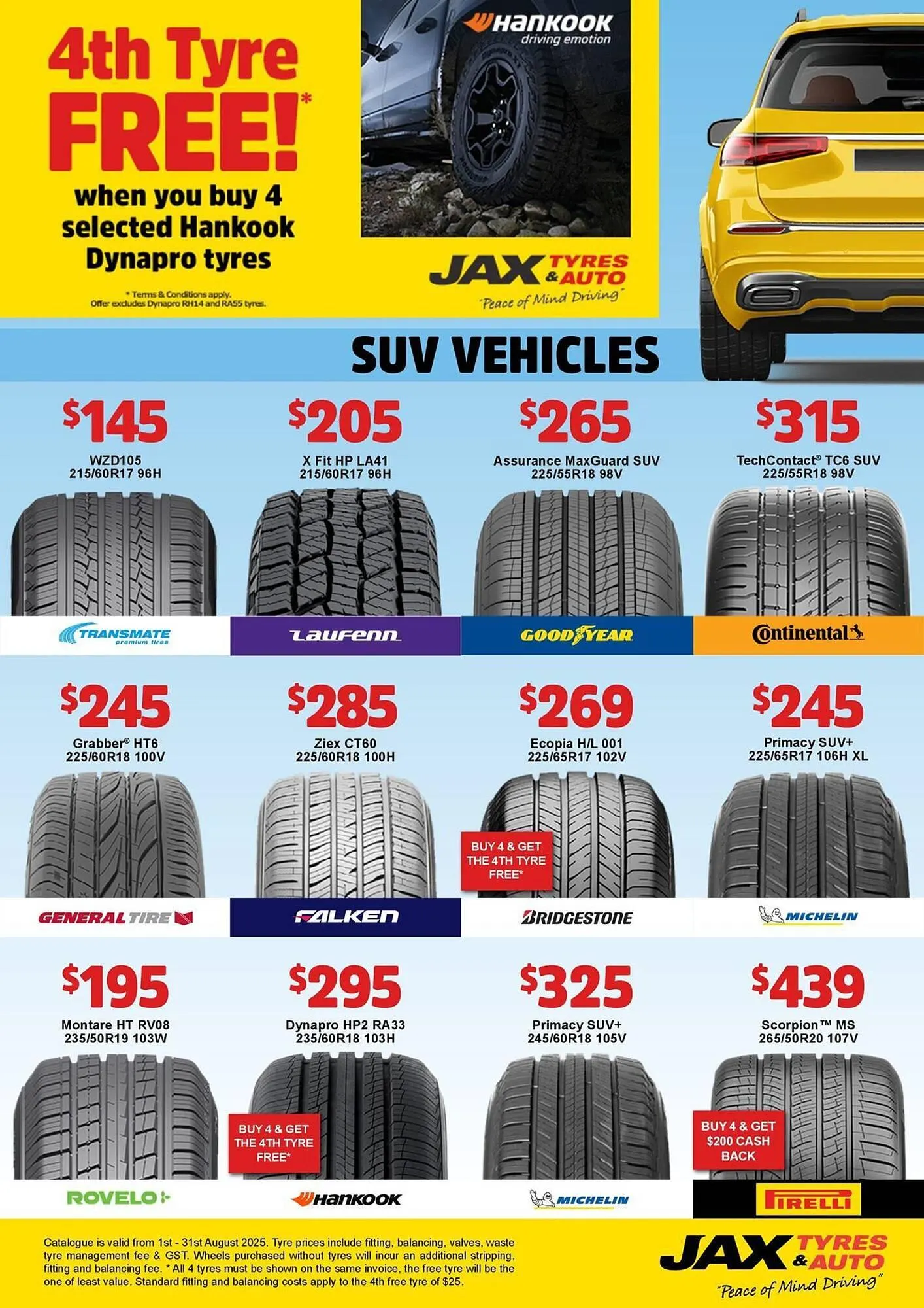 Jax Tyres catalogue - Catalogue valid from 1 August to 31 August 2025 - page 5