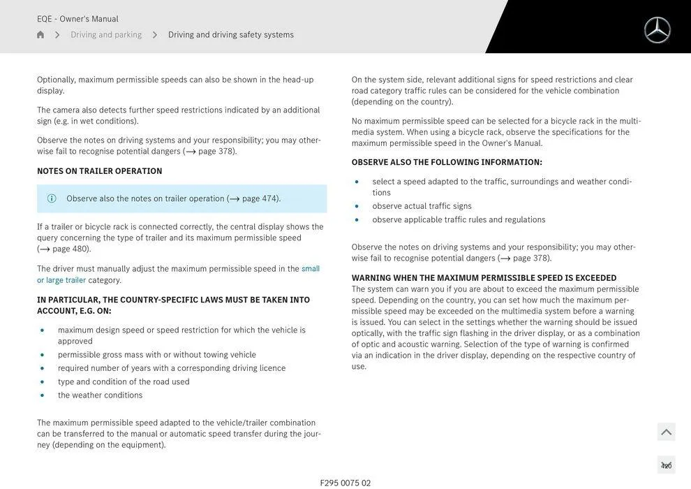 EQE Sedan - Catalogue valid from 11 September to 11 September 2025 - page 420