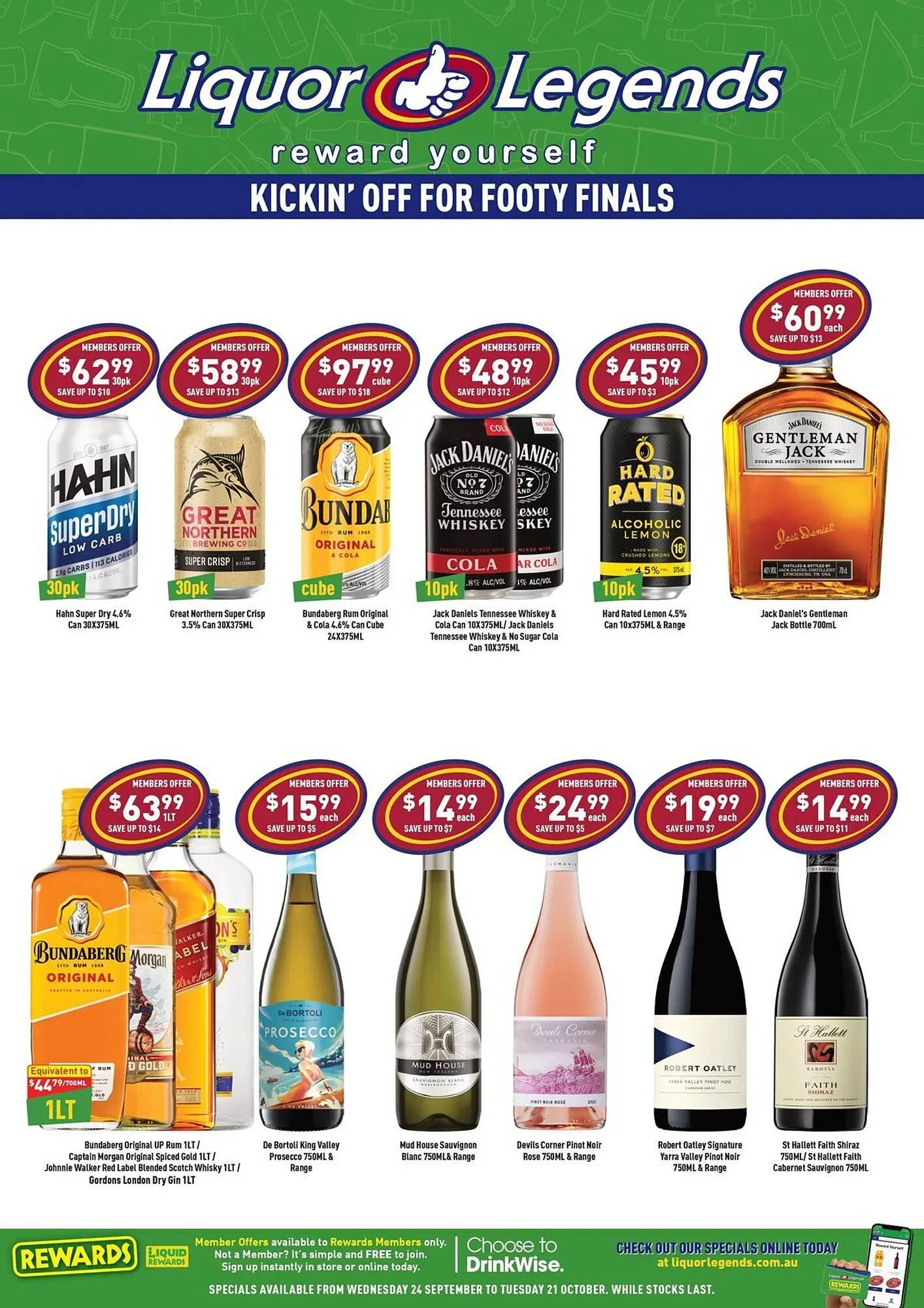 Liquor Legends catalogue - Catalogue valid from 24 September to 21 October 2025 - page 1