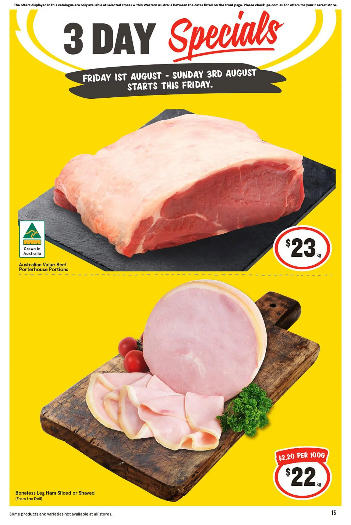 IGA catalogue - Catalogue valid from 1 August to 3 August 2025 - page 1