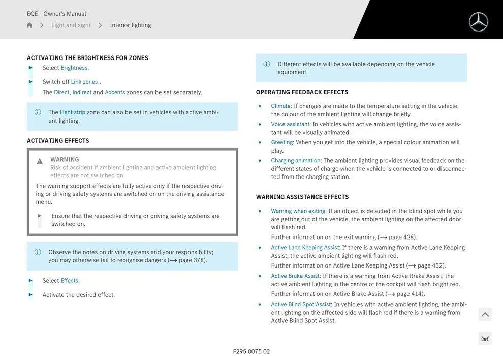 EQE Sedan - Catalogue valid from 11 September to 11 September 2025 - page 281