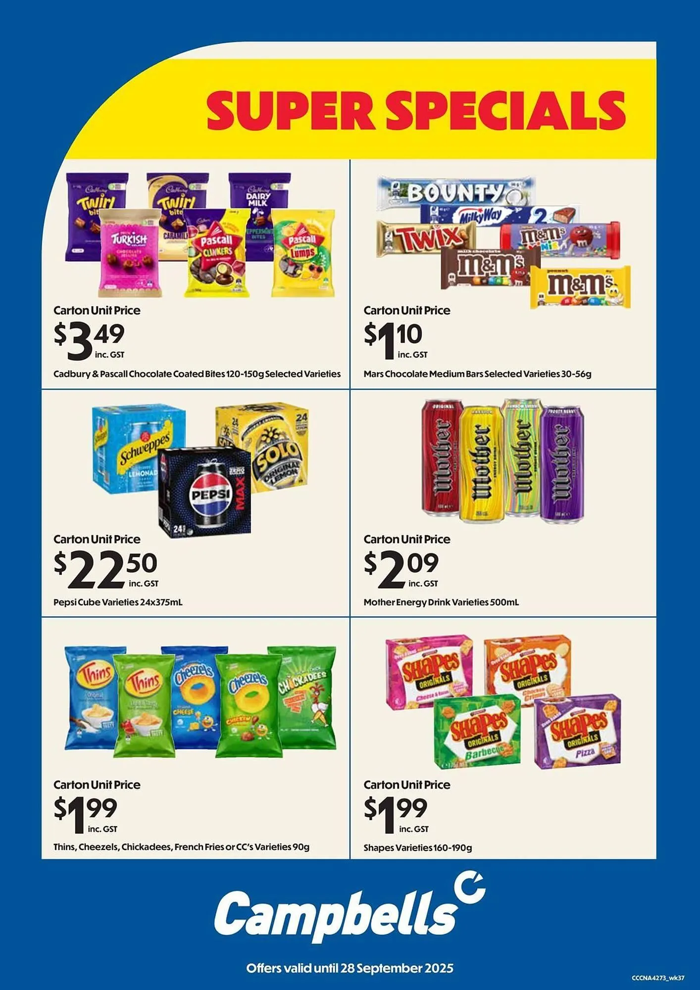 Campbells Wholesale catalogue - Catalogue valid from 8 September to 29 September 2025 - page 1