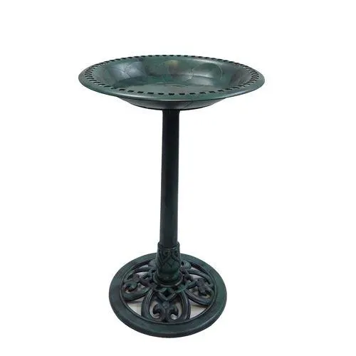 50 x 50 x 69cm Green Bird Bath