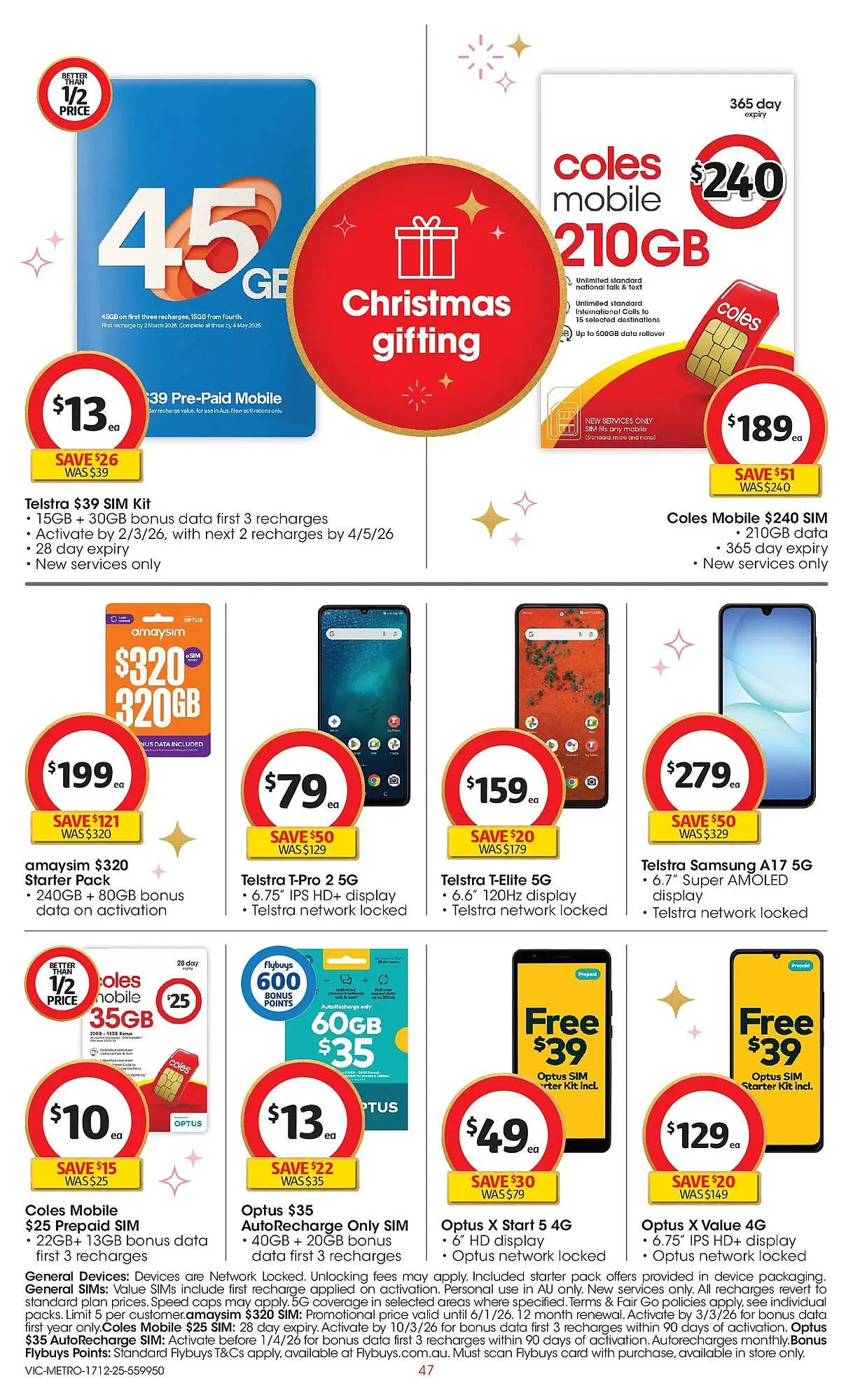 Coles catalogue - Catalogue valid from 17 December to 24 December 2025 - page 47
