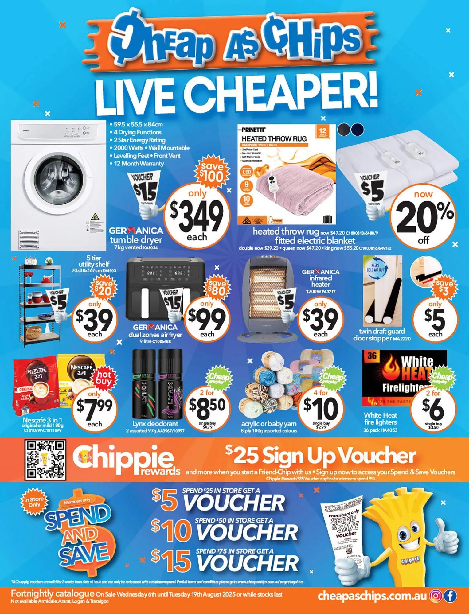 Cheap as Chips catalogue - Catalogue valid from 6 August to 19 August 2025 - page 1