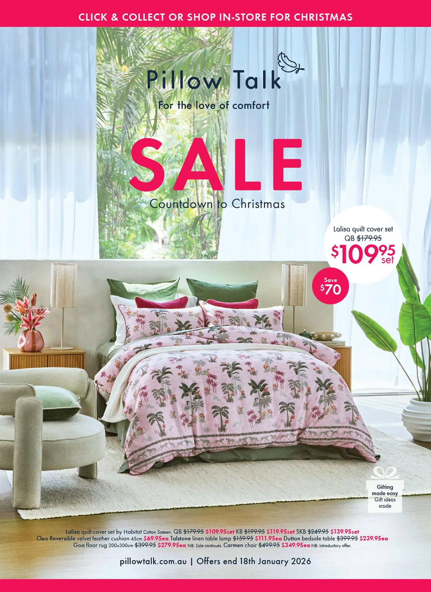 Pillow Talk catalogue - Catalogue valid from 11 December to 18 January 2026 - page 1
