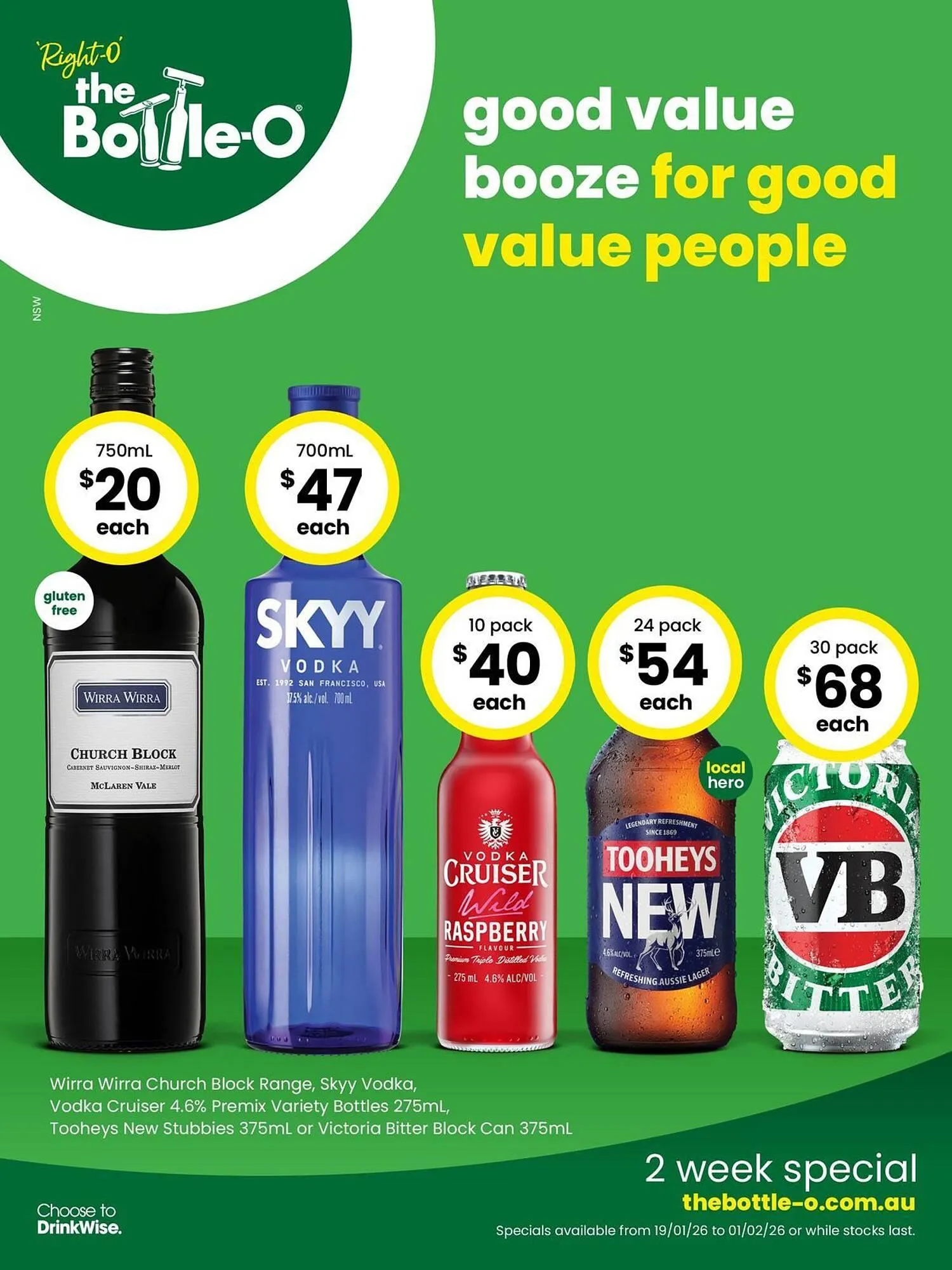 The Bottle O catalogue - Catalogue valid from 19 January to 1 February 2026 - page 1