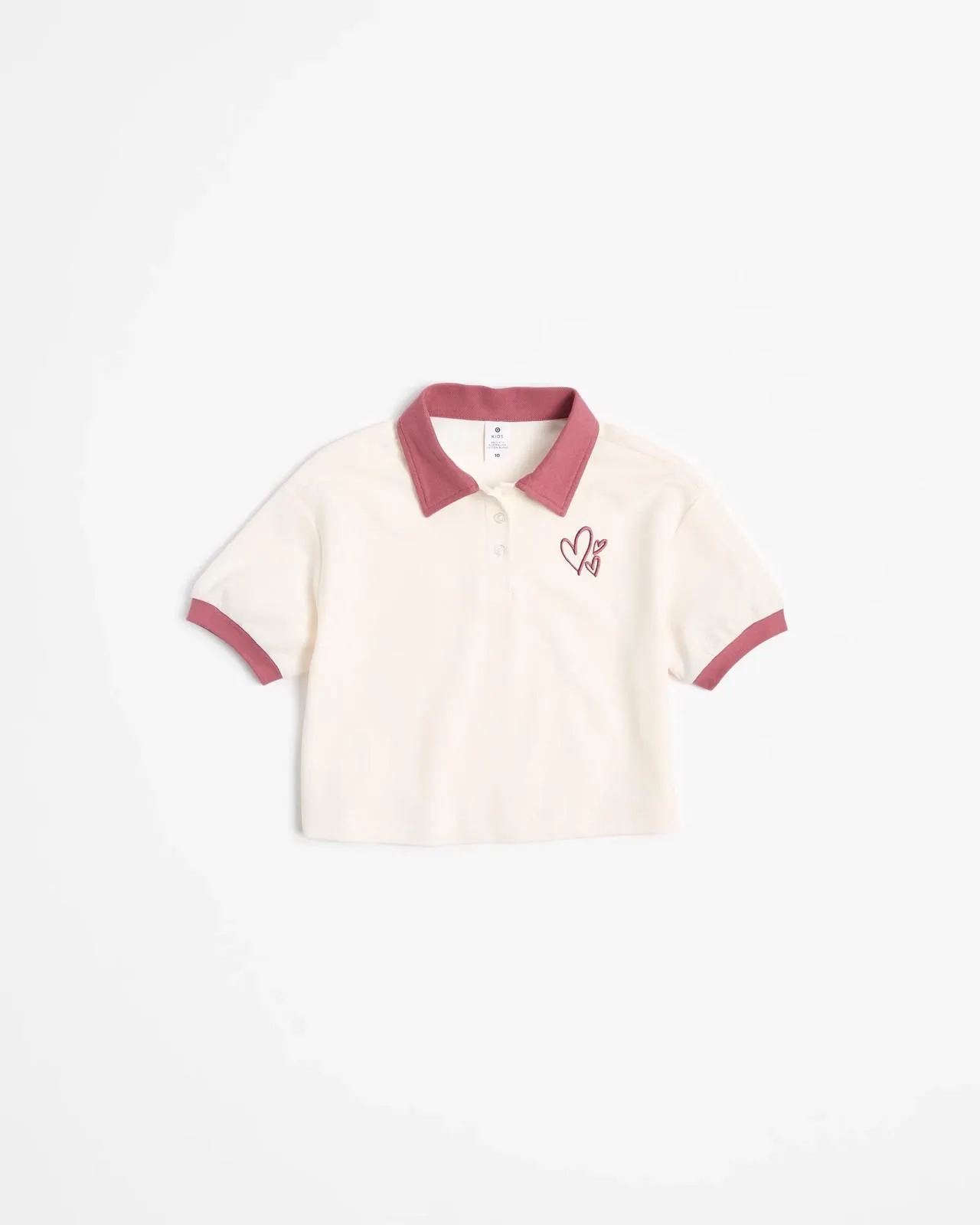 Australian Cotton Blend Polo Top - Cream