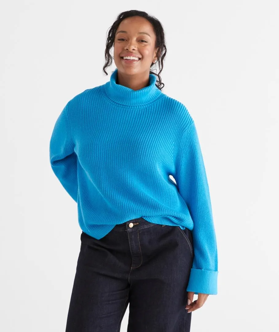 Australian Cotton Rib Cuff Pullover