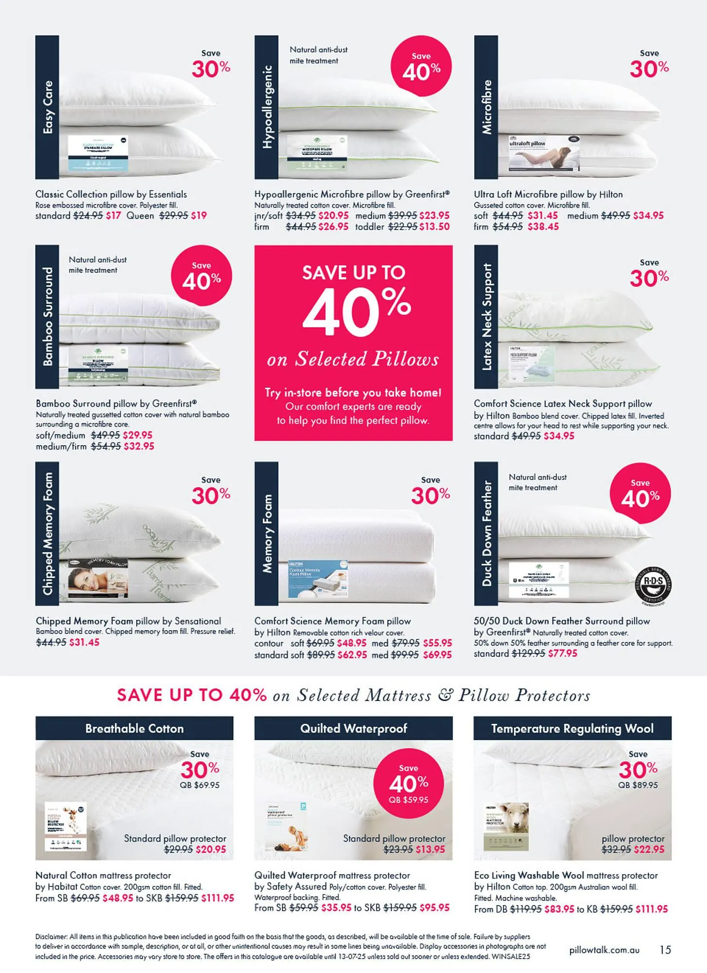 Pillow Talk catalogue - Catalogue valid from 30 June to 13 July 2025 - page 15