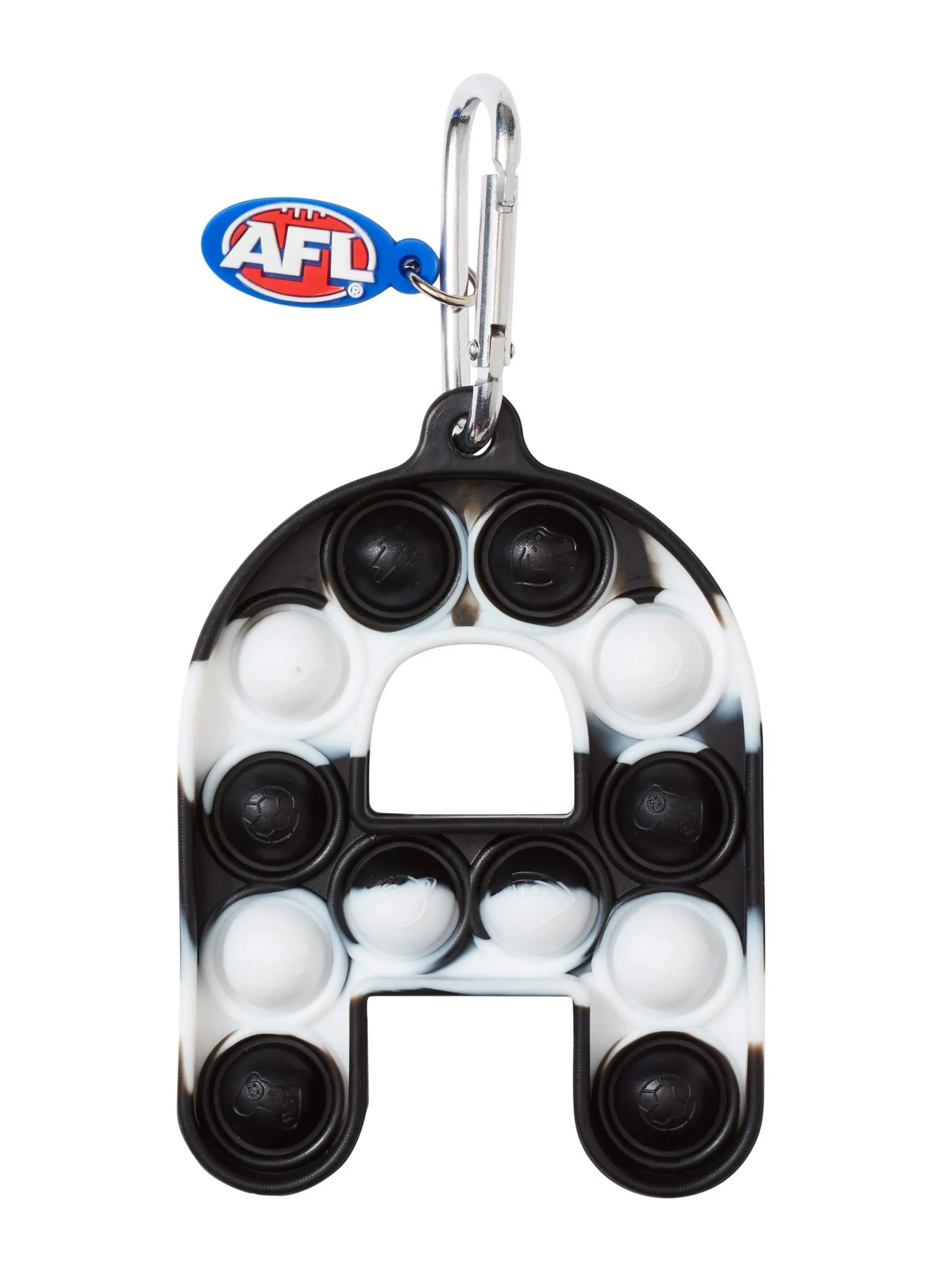 Afl Collingwood Magpies Pop 'Em Popit Poppies Alphabet Keyring