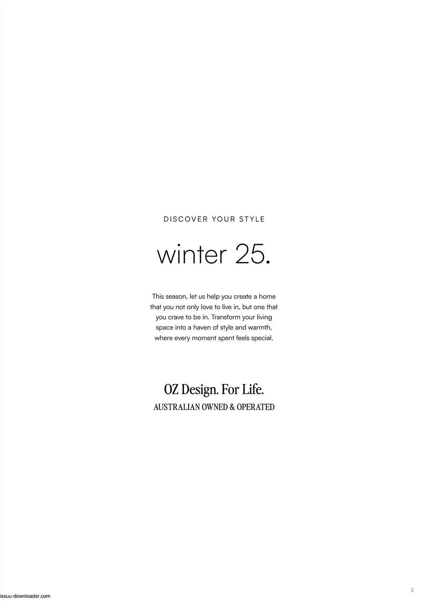 OZ Design Furniture catalogue - Catalogue valid from 17 March to 31 August 2025 - page 3