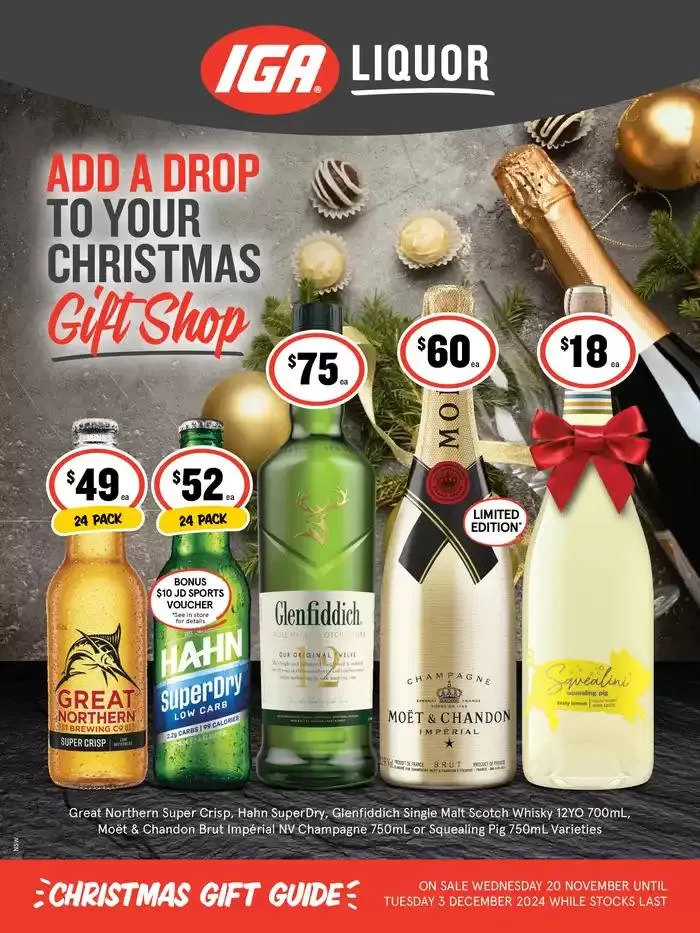 Add A Drop To Your Christmas Gift Shop 20/11 - Catalogue valid from 20 November to 3 December 2024 - page 1