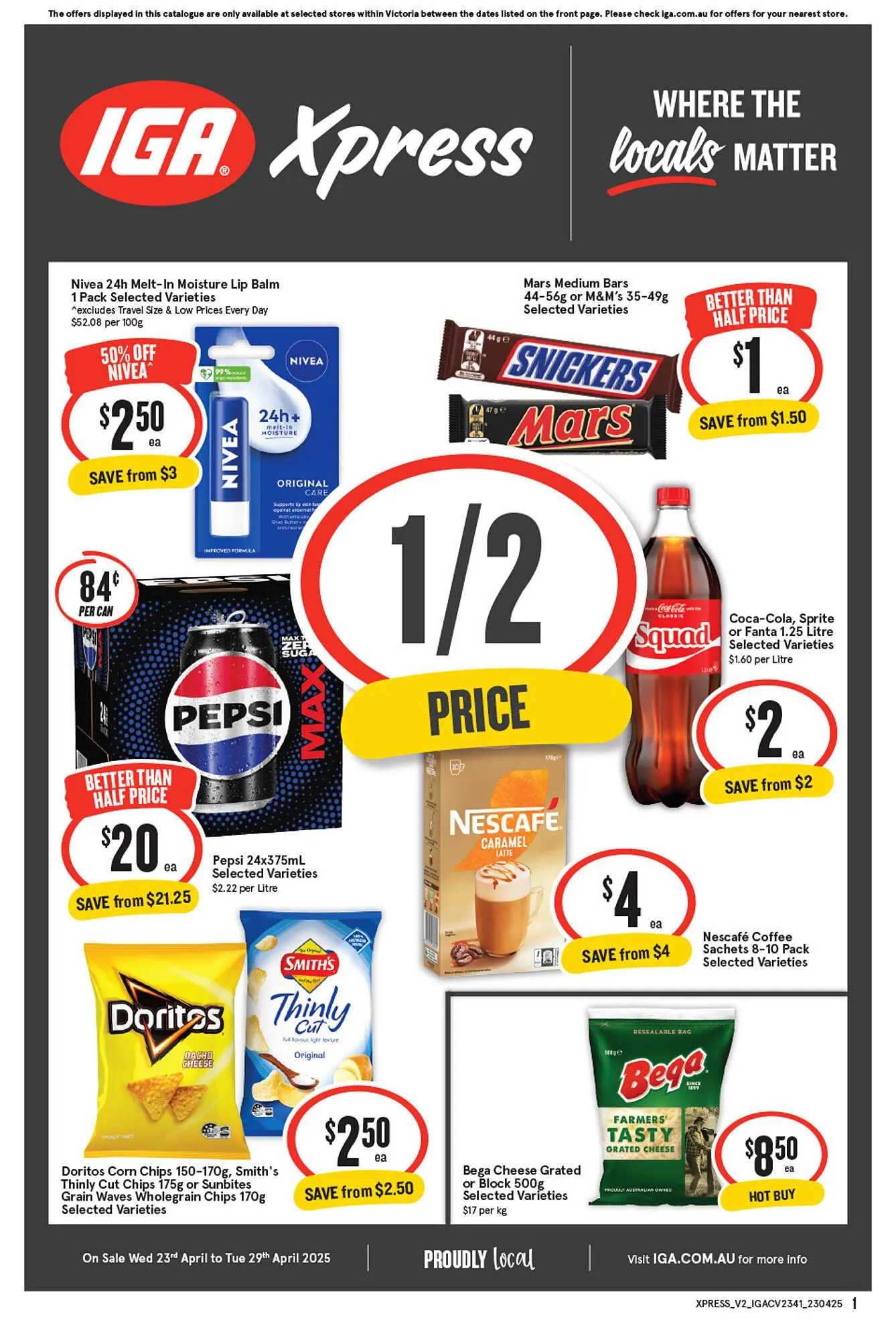 IGA catalogue - Catalogue valid from 23 April to 29 April 2025 - page 1